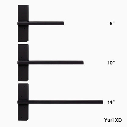 Yuri XD Floating Desk Bracket (Black Primer)